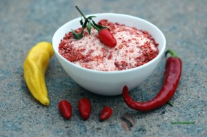 Mein Chilisalz frisch zubereitet